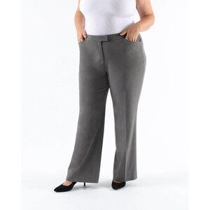 NWT Measure & Made Classic Front Zip Trouser‎ Pant in Gray - Size 20.1 Short